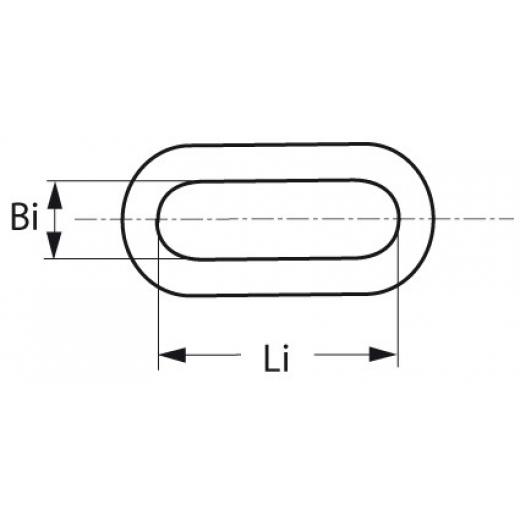 verz.Kette langgliedrig 6mm (DIN5685-C)