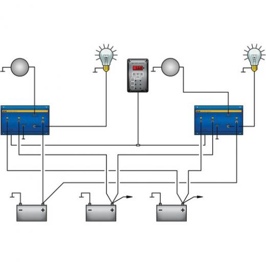 Vetus Adapter für 2 x BW3 auf einem Panel