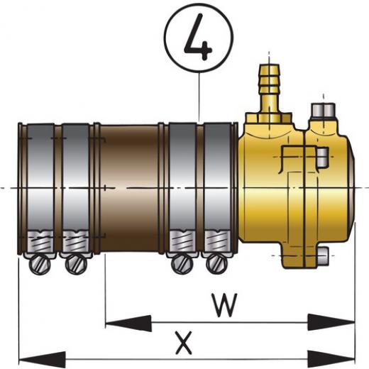 Vetus freihängendes Lager Ø25mm