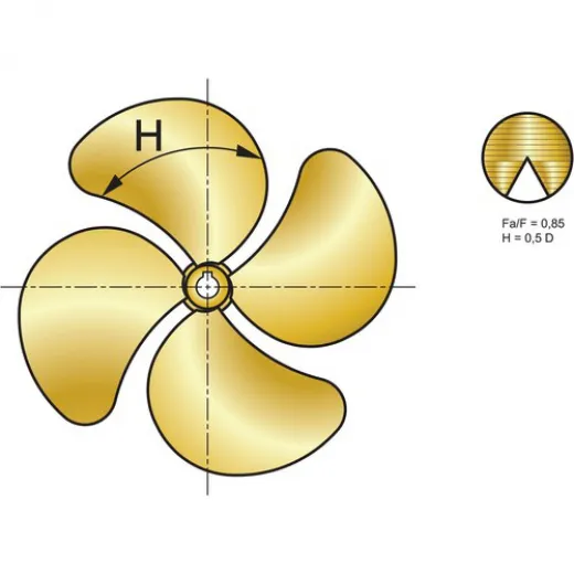 Vetus P4G Propeller 18Ø, 20 Steigung