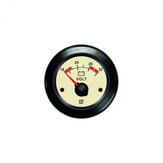 Vetus Voltmeter, creme, 24 Volt