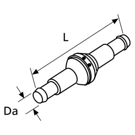 Webasto Rueckschlagventil 15K, ohne Leckb., L=104