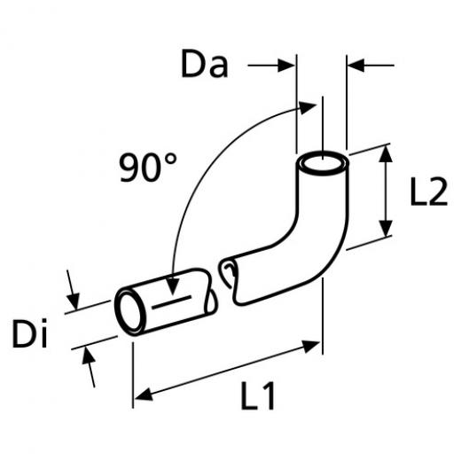 Webasto Schlauch D20 2x L20 90 Grad