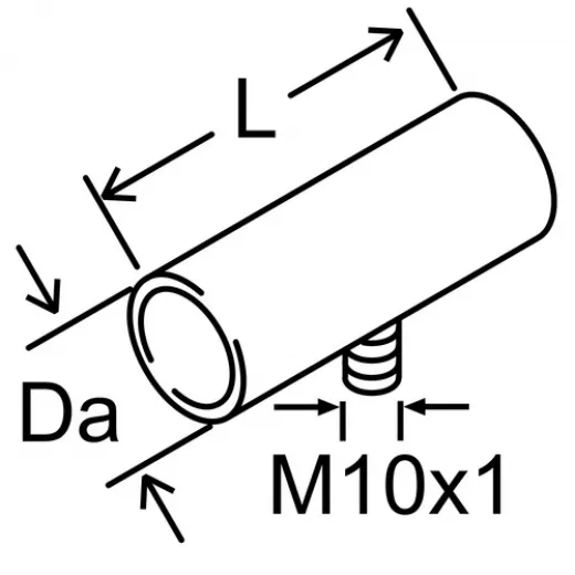 Webasto Verbindungsrohr D24 L=65, mit Kondensatab