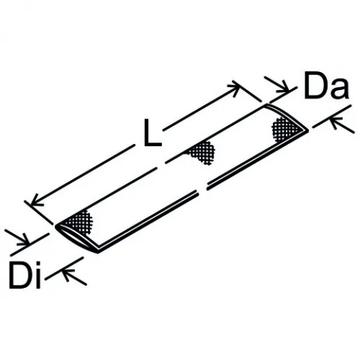 Webasto Waermeschutzschlauch L=1850, Glasfaser