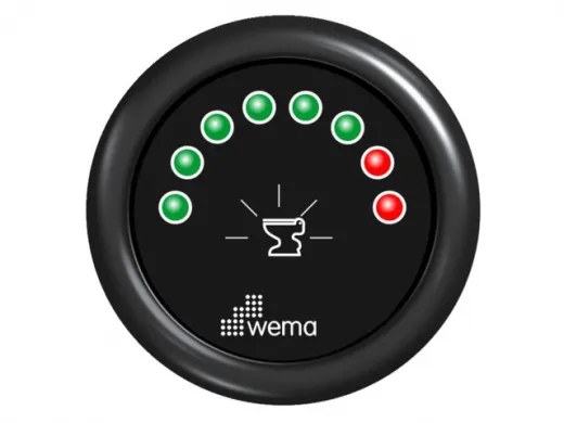 Wema Anzeige Schmutzwasser 8xLED schwarz