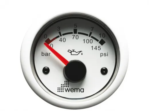 Wema Anzeige Turbo-Manometer 2bar weiß