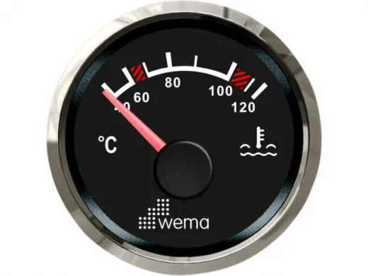 Wema GPS-Speedometer Analog weiß 15kn/27km