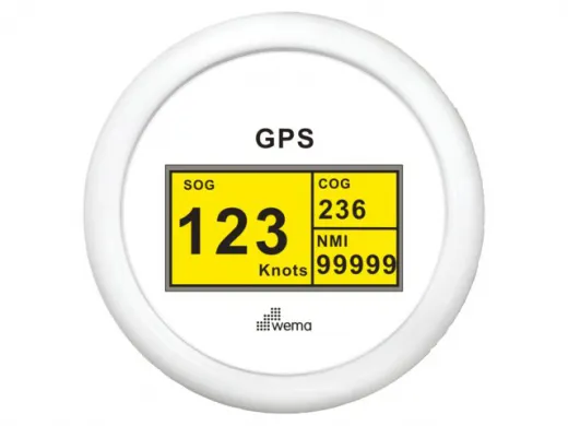 Wema GPS-Speedometer-Digital weiß