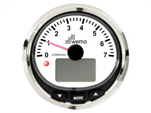 Wema NMEA2000 Silber-Serie Anzeige DZM 7000U schwarz