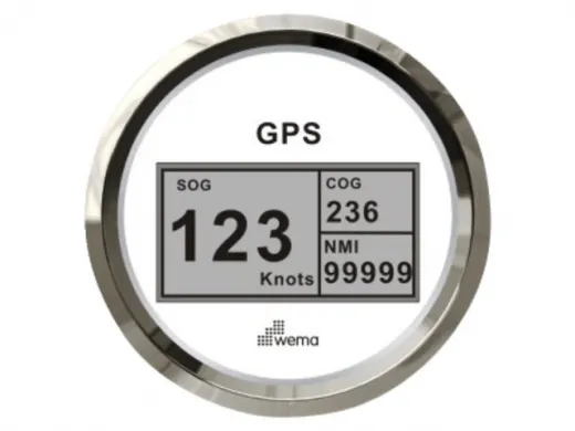 Wema Silber-Serie GPS-Speedometer-Digital weiß