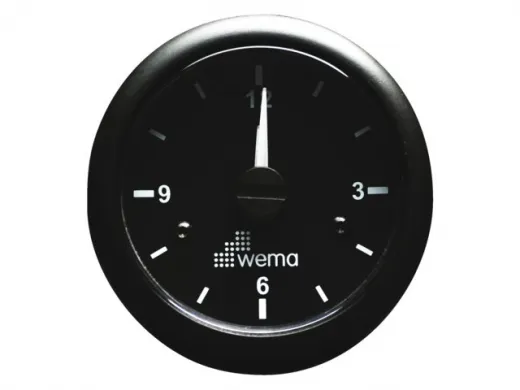 Wema Uhr analog schwarz