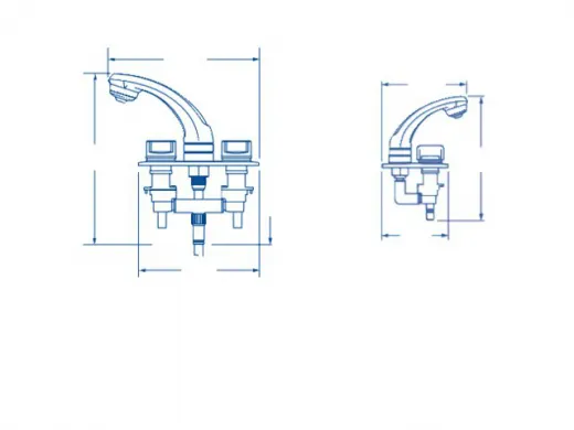 Whale RT2500 Elegance Dusch Mischbatterie mit Halterung